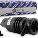 21323-232316B Windshield Washer Pump w/Grommet - Washer Motor Compatible with BMW, Mercedes-Benz - Replaces OEM #: 67128362154, 67128377612