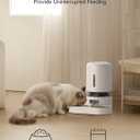 PETLIBRO Automatic Cat Food Dispenser for 2 Pets 5L Auto Dog Feeder Dry Food Dispenser with Splitter & 2 Stainless Bowls, 10s Meal Call and Timer Setting 50 Portions 6 Meals Per Day, Dual Tray Feeder