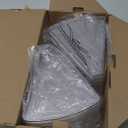 Lazy Susan Cabinet Organizer Bins for 26"/ 28"/ 32" Diameter Corner Organizer, Plastic Cabinet Storage Bin, 1/8 Wedge - Food Safe, BPA Free, with Non-Slip Pads (for 26" Diameter, 8 Pack)