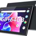 YQSAVIOR Tablet,10.1" Android Tablet with MTK Octa-core Processor 10GB 4GB+6GB Expand RAM 64GB ROM+1TB Expandable Computer Tablets PC, IPS 1280 * 800 Screen, 2+8MP Dual Camera, WiFi, BT, Black