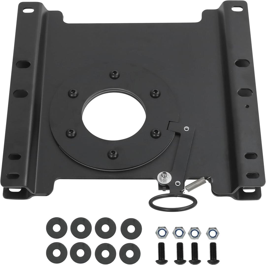 Passenger Seat Swivel Base Compatible with Ford Econoline E150 E250 E350 E450 1997-2025 360 Rotation Heavy Duty Rust Proof Seat Swivel Base Mount Plate