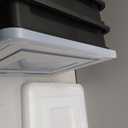 IRIS USA File Box, Plastic File Organizer with Lids for Letter/Legal File, Portable Document Box For Moving, Storage Bin with Durable and Secure Lid, Stackable Nestable BPA-Free, Black 35 Qt. 4 Pack