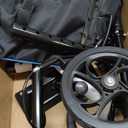 Knee ScooterKnee Scooter for Adults for Foot SurgerySteerable Knee Walker for Foot Injuries Compact Crutch Alternative with Dual Braking System (Blue)