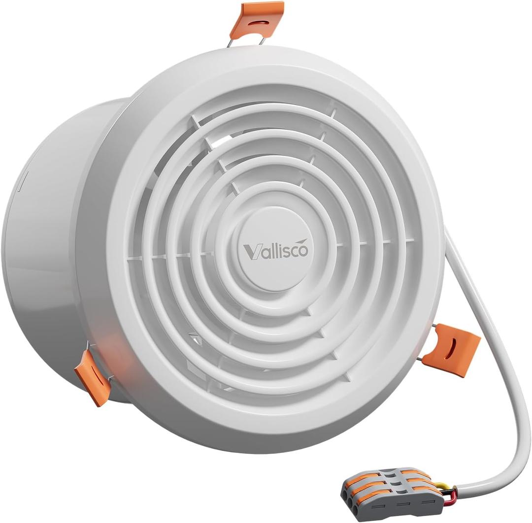 4" Bathroom Exhaust Fan, White Quiet Ceiling Exhaust Fan 110 CFM, 1.0 Sones Ideal Ventilation for Bathroom, Kitchen, RV, Mobile Home, Garage