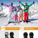 Kids Balaclava Ski Mask with Breathable Holes, Windproof Fleece Full Face Mask for Cold Weather Boys Girls (Blue)