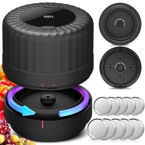 2026 Latest Electric Mason Jar Vacuum Sealer Kit for Mason Jars with Wide and Regular Mouth Canning Jar Lids