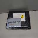 Pizuna Pure 100% Cotton Full Fitted Sheet Only, 600 Thread Count Long Staple Cotton Crisp Sateen Weave 15inch Deep Pocket Fitted Sheet (Combed Black Full Fitted Sheet Cotton)