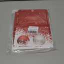 Christmas Valance Curtains Christmas Balls Christmas Kitchen Curtains Window Treatment Holiday Decor Winter Snowflakes Red Rod Pocket Valances for Kitchen Bathroom Living Room 54x18 Inch, 1 Panel