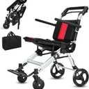 Wheelchairs for Adults,Transport Wheelchair Lightweight Foldable Chairs with Handbrakes,Portable Wheelchair Travel Wheel Chairs for Seniors，Up to 300lbs