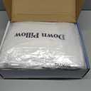 LIANLAM Luxury Canadian White Goose Down Pillow Set of 2-(1 Pack, 21"x31")