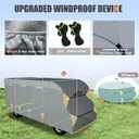 Class C RV Cover 29' ~ 32', 7 Layers Top Motorhome Cover, Heavy Duty Anti-UV Camper Cover Windproof Ripstop Class C Travel Trailer Cover