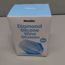 2 x Wine2Go Diamond Silicone Glasses 9oz
