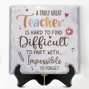 BOZSPACER Last Day Of School Gifts For Teacher Cool Gifts For Teachers Gifts For Teacher gift For Teachers Women Teacher Appreciation Best Ceramic Table Decorations Sign for Teacher (Teacher Appreciation Ceramic Plaque) BOZSPACER Last Day Of School Gifts For Teacher Cool Gifts For Teachers Gifts For Teacher gift For Teachers Women Teacher Appreciation Best Ceramic Table Decorations Sign for Teacher (Teacher Appreciation Ceramic Plaque)