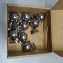 8 x 8 Pack Heavy Duty Tablecloth Weights, Rust Proof Stainless Steel Balls with Clips, Weights for Curtain, Outdoor Picnic Table, Flags
