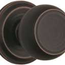 BRINKS - Stafford Indoor Passage Hall Closet Door Knob Set, Tuscan Bronze - Non-Locking Home Interior Bronze Decor Hall Closet Door Knob Handle Set