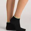 Ted Baker Women's Low Cut Double Cuff Socks (3-Pack) (Black)