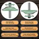 LEATBUY 1/2 Inch Shank Router Bit, Round Over Raised Panel Cabinet Door Ogee Rail and Stile Router Bits, Woodworking Wood Cutter, Wood Carbide Groove Tongue Milling Tool(LINE)