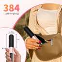 Cordless Hair Straightener,Portable Mini Flat Iron Travel for Bangs,Short Hair, Rechargeable Curling Iron and Curler 2 in 1,Pink,for Touch Ups