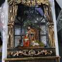 Christmas Snow Globe Lighted Manger Nativity Scene, Musical Holy Family Water Creche Play Silent Night Music in Swirling Glitter, Holiday Decorations Gifts for Family, Children or Friends