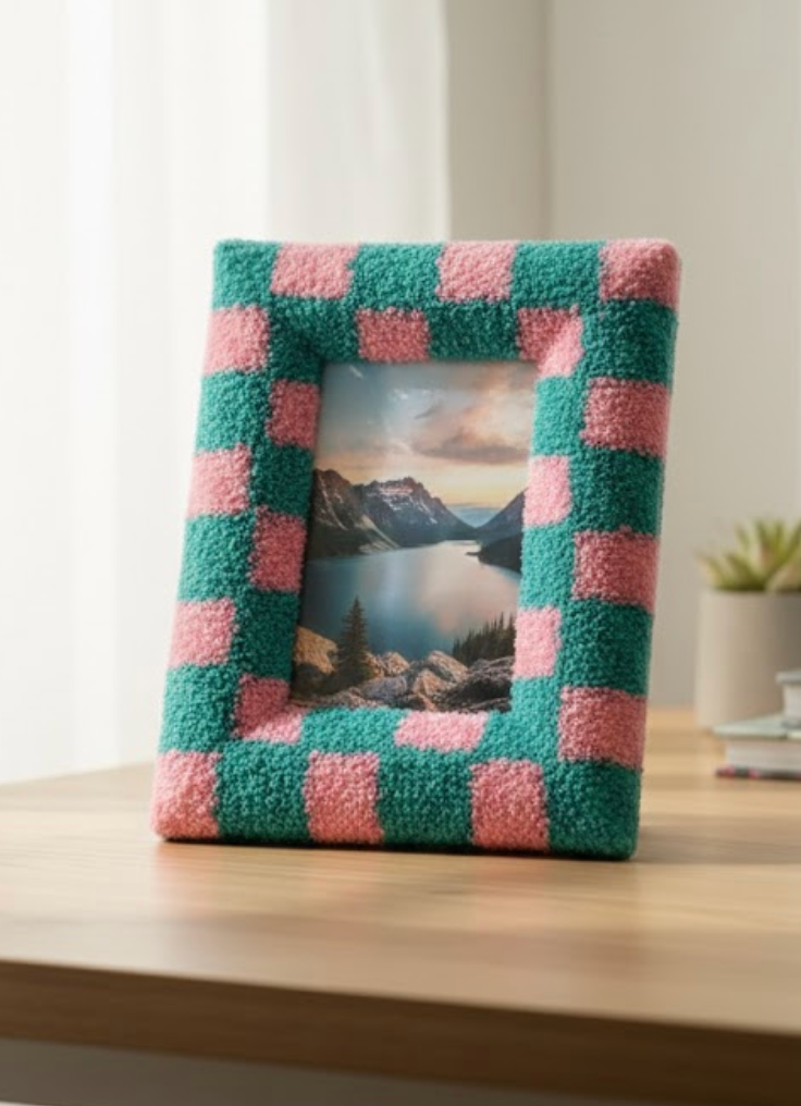 TURTED PICTURE FRAME FITS 4"×6" PHOTOS