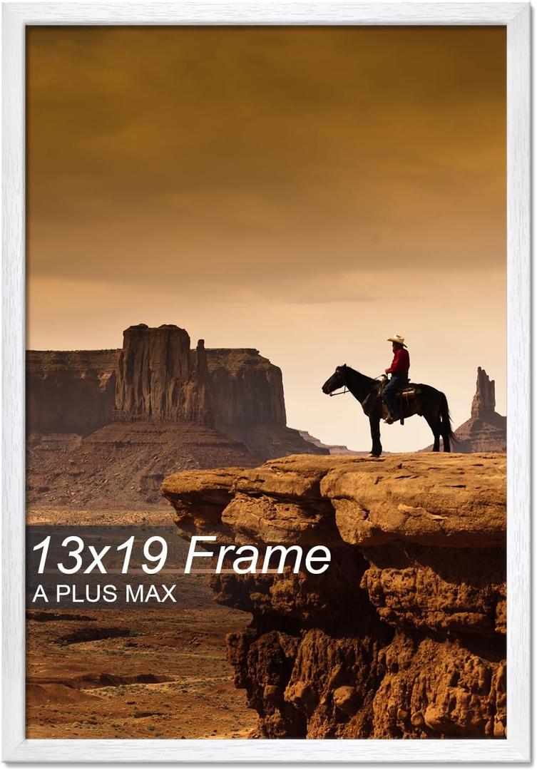 A PLUS MAX 13x19 Picture Frame White Light Weight Wall Mount