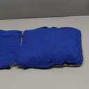 JefDiee Inflatable Camping Lumbar Pillow with Memory Foam and Washable Cover Travel Pillow for Airplanes, Camping (Blue M) (Medium, Azure)