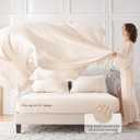 MUXHOMO 7 Pieces King Comforter Set, Seersucker Bed in a Bag King Size, All Season Luxury Bedding Set with Comforter, Flat Sheet, Fitted Sheet, Pillowcases & Shams, Beige