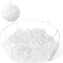 Kids Ball Pit Large Pop Up Children Ball Play Tent for Toddlers Girls Boys for Indoor Outdoor Baby Playpen with Carry Tote, Balls Not Included (White)