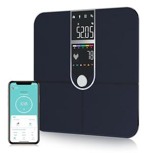 Smart Scale with BMI Body Fat Muscle Mass Digital Bathroom Weight Scale with Accurate 17 Core Body Composition Analyzer Fat Percentage Dual Large VA Color Screen Bluetooth Sync App for Home Use