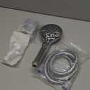 Handheld Shower Head with On Off Switch 8-Mode High Pressure Showerhead with 79 Inches Extra-long Stainless Steel Hose and Bracket PLUS Extra Low-Reach Adhesive Wall Mount for Kids,Silver