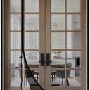 Reversible Side Opening Magnetic Screen Door for Sliding & French Doors,Upgraded PETG Mesh Anti-Tearing, Heavy Duty & Strong Magnetic, Pet and Kid Friendly - Screen Door 74"x82"