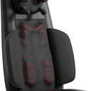 Back and Neck Massager, Gifts, Massage Seat, Shiatsu Massage Chair with Heat and Vibration for Neck, Back, Shoulders, Use at Home and Office, Black