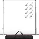 EMART Upgrade Pipe and Drape Backdrop Stand 8.9x10FT Adjustable Photo Stand