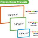 Mimorou 99 Pcs Magnetic Dry Erase Labels Reusable Name Magnets for Whiteboard 3 Sizes Colored Magnetic Blank Cards for Office Home Kitchen Fridge (Colorful)
