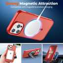zapica Magnetic for iPhone 13 Pro Max Case, [Compatible with MagSafe] [Military Grade Drop Protection] Translucent Matte Shockproof Anti-Scratch Phone Cover, Red
