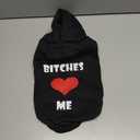 EXPAWLORER Dog Hoodies- Fall Soft and Warm Dog Sweatshirt with Leash Hole, Winter Autumn Fleece Pet Clothes with Love ME Print for Puppy,Cat, Small Medium Large Dogs