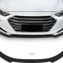 SCITOO Plastic Front Lip Spoiler Fits for 2017-2018 for Hyundai for Elantra Matte Black Front Bumper Lip