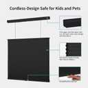 MYshade Top Down Bottom Up（TDBU） Cellular Shades, 1.5 inch Cordless Blackout Honeycomb Pleated Blinds for Windows Home Bedroom Office, Light Control, Thermal Insulated, 36" W x 72" H, Black