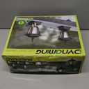 Dynaming Solar Flame Post Lights Outdoor, Solar Powered Lamps Fence Post Cap Lights, Flickering Flame LED Lantern Decorative Waterproof for Garden Deck Patio, Fit 4x4, 5x5 or 6x6 Wooden Posts, 4 Pack (Black)