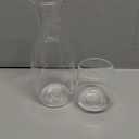 Amazing Abby - Aurora - Acrylic Bedside Carafe Set, Plastic Water Carafe with Dual-Use Tumbler/Lid, Easy-Access for the Night, Shatter-Proof, BPA-Free, Great for Bedroom, Bathroom, Kitchen, and More