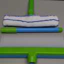 Blade Window Cleaning Squeegee Kit, Professional Silicone Squeegee Window Cleaning Kit, 3 in 1 Recyclable Win-dow Sque-egee Kit for Shower Glass Mirror Door Car (Blue)