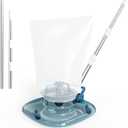 Cordless Pool Leaf Vacuum & Skimmer with Telescopic Pole  83GPM Suction, Rechargeable Pool Vacuum for Inground & Above Ground Pools, Hot Tubs, Spas  6.6 Gallon Debris Bag