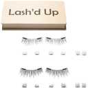 Lash'd Up (2 Pairs) Dual Magnetic Eyelashes Natural Look Full Lashes with Anchors, No Magnetic Liner Needed (The Natural Duo, 2 Magnets, Complete Kit) 2 Count (Pack of 1)