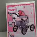 Bayer Design Baby Doll Trendy Pram in Grey/Pink, 67 x 41 x 68 centimeters, 1300800