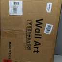 Framed Neutral Abstract Wall Art Set of 2, Black Beige Modern Canvas Prints Paintings Artwork for Walls, Minimalist Block Lines Pictures for Living Room, Dining Room, Bedroom Wall Decor 16x24 In (Minimalism)