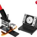 2x2in Square Fridge Magnets Badge Maker Machine DIY Photo Refrigerator Sticker Magnet Press Machine+Paper Cutter+100pcs Materials