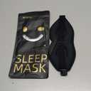 MABAO Sleep Mask for Side Sleeper, Eye Mask for Sleeping Women Men, 3D Contoured Cup No Eye Pressure 100% Light Blocking Sleeping Mask with Adjustable Strap Night Blindfold Flight, Travel, Nap, Black