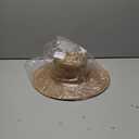 FLUFFY SENSE. Unisex Wide Brim Sun Hat Straw Panama Rancher Fedora Hat for Men Beach Hat for Women Large