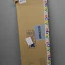 HVAC Premium 36'' x 10'' [Duct Opening] Flat Stamped Steel Return Air Grille - Sidewall and Ceiling - HVAC Vent Duct Cover - White [Outer Dimensions: 37.75''w X 11.75''h]