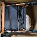 Bicystar Dog Stroller with Detachable Carrier, Rubber Wheels, 50 lbs, Tan